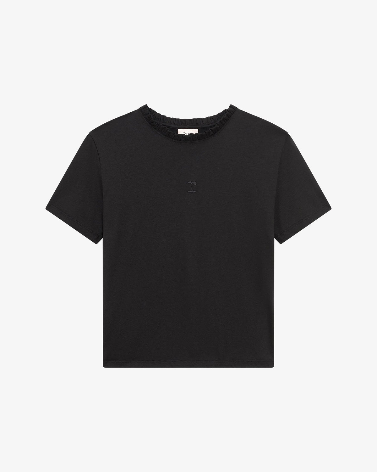Tee col volanté