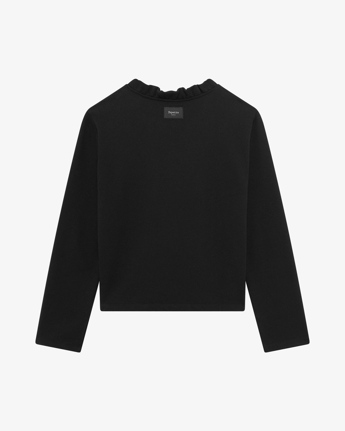Sweatshirt col volanté