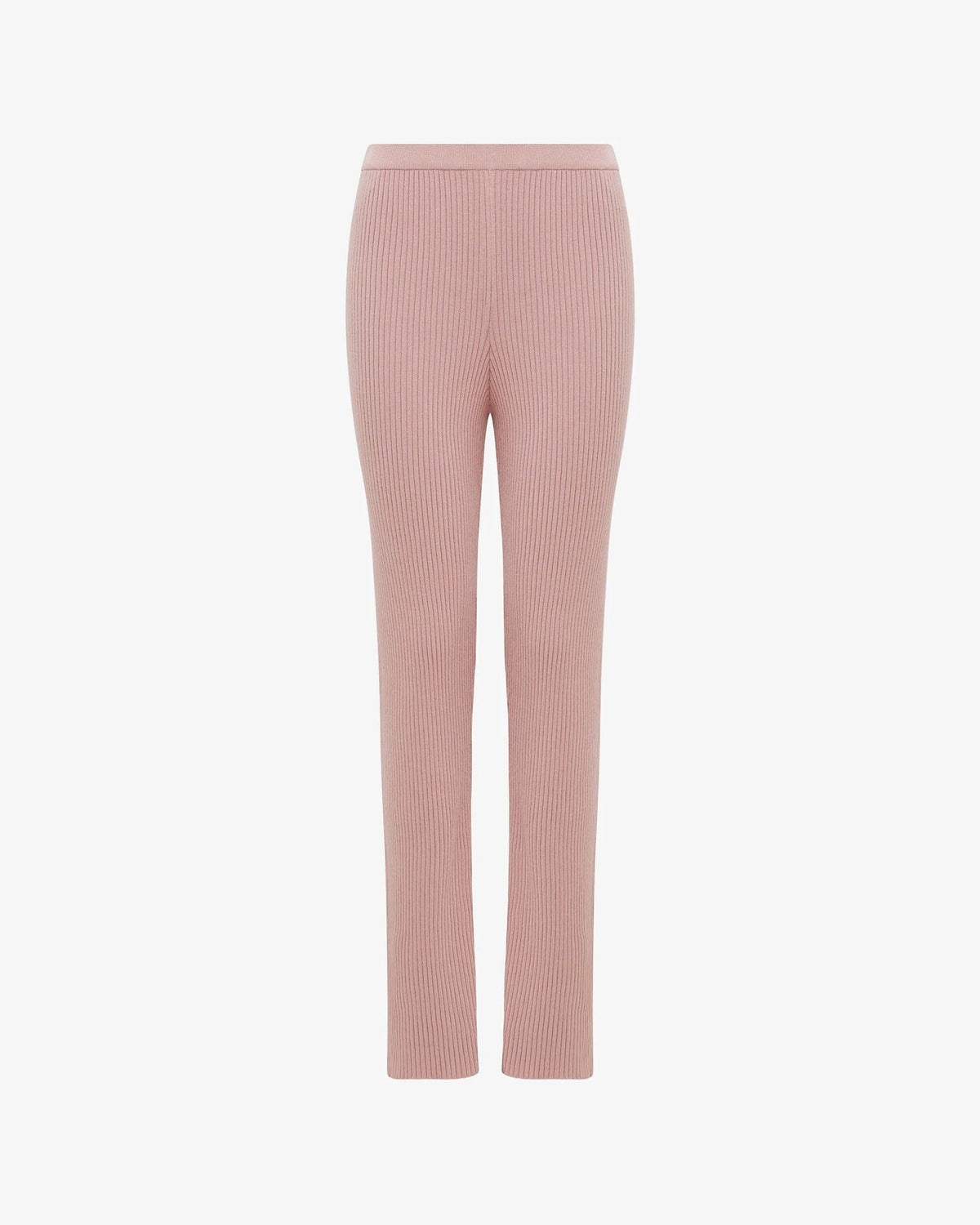 Pantalon en maille côtelée