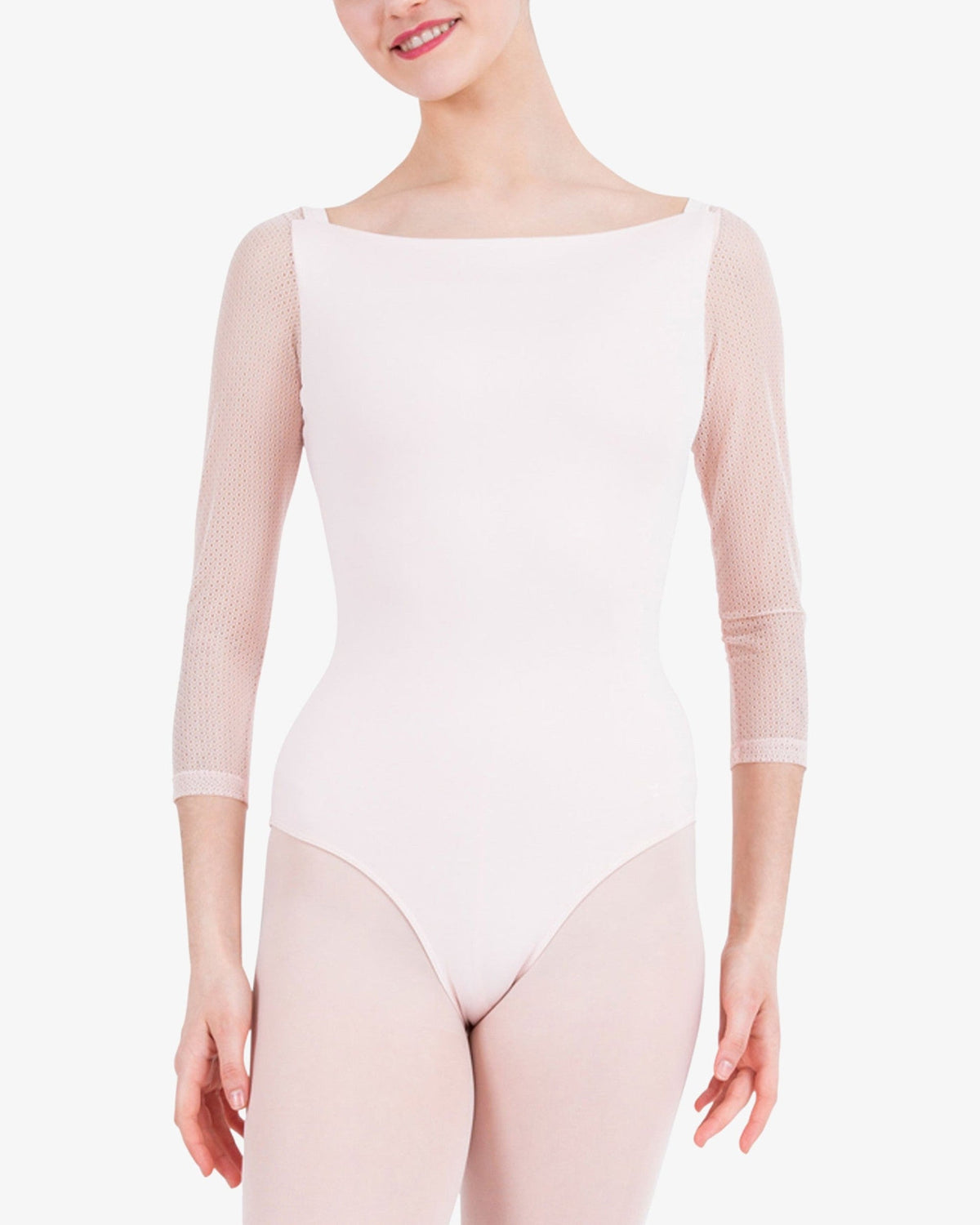 Justaucorps - manches 3/4 en dentelle