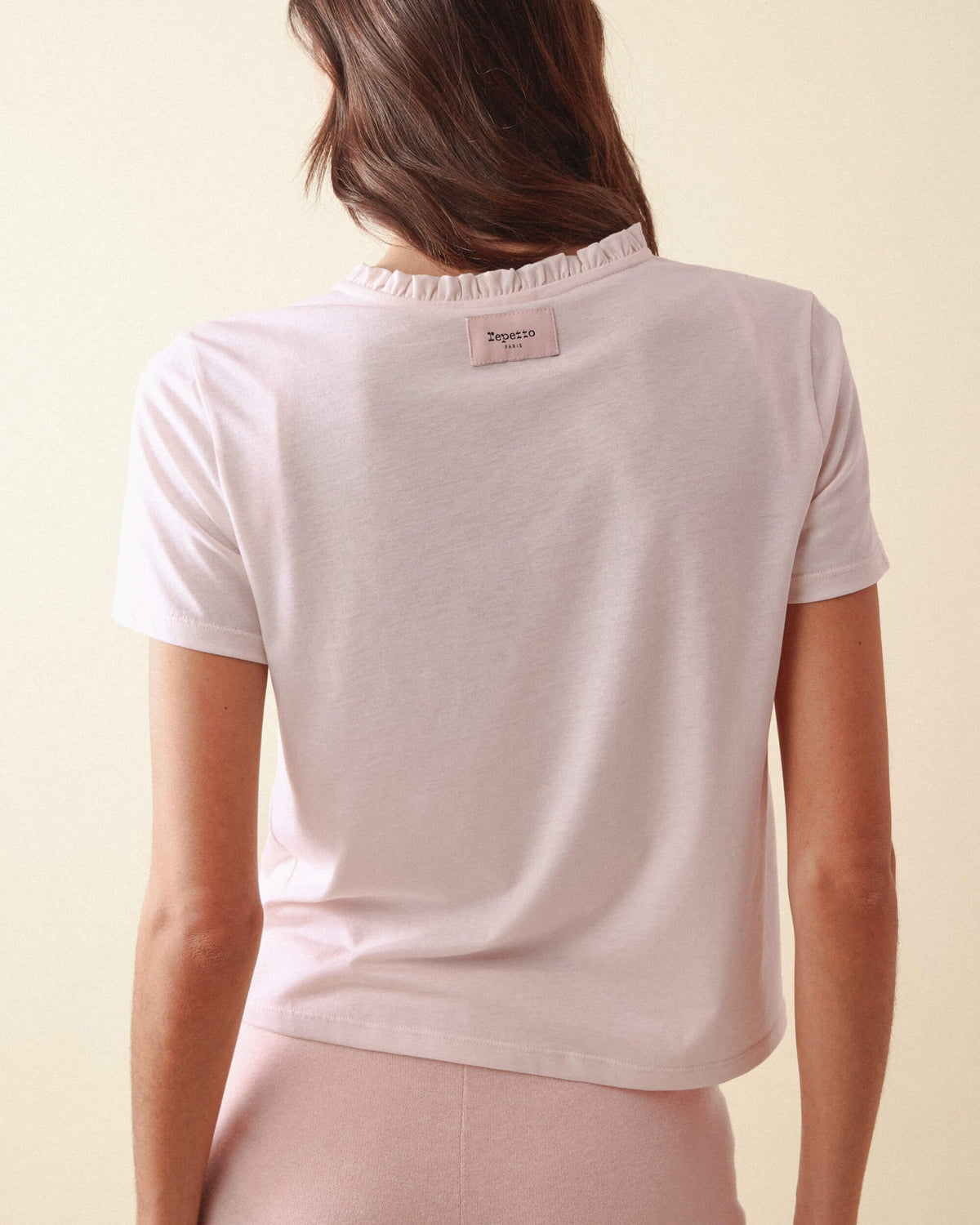 Tee col volanté