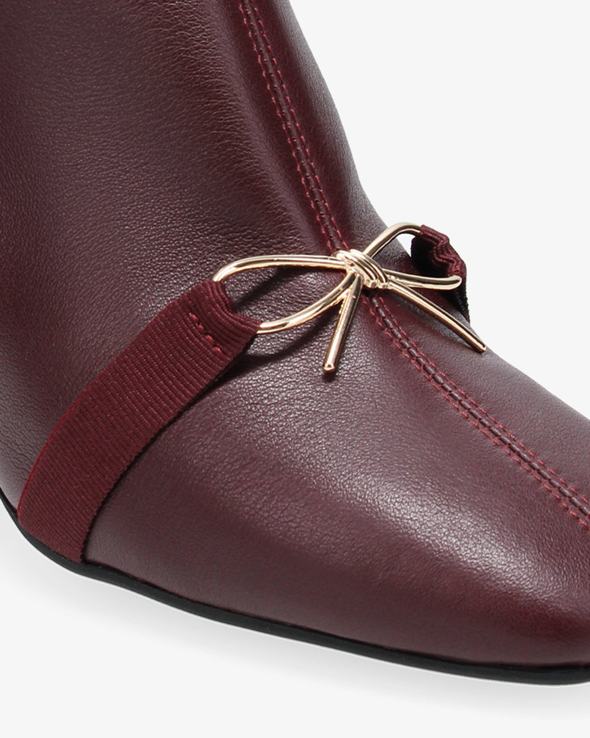 Bottines Phoebe nœud metal - semelle gomme