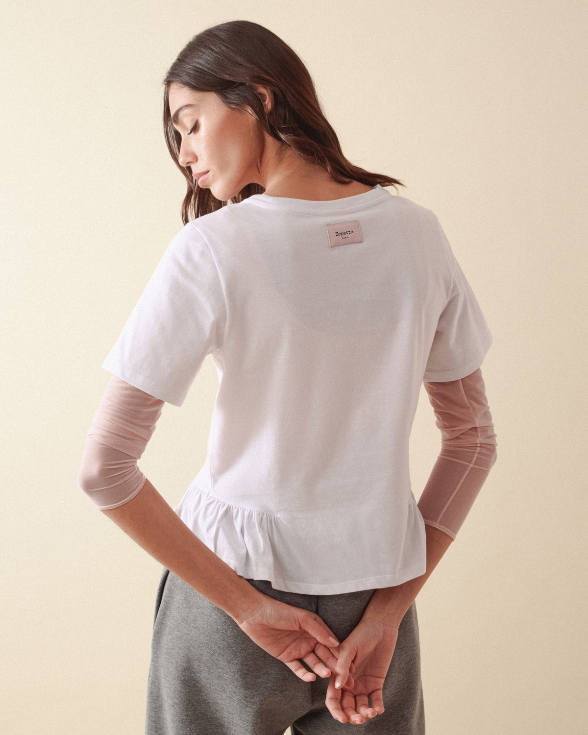 Tee détail froncé
