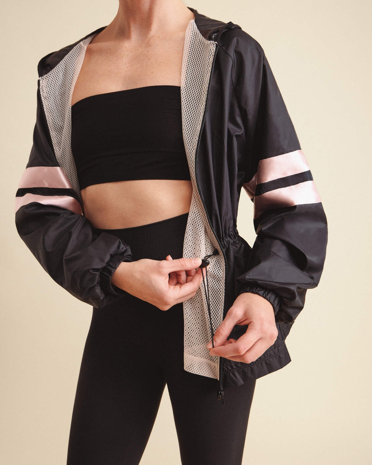 Veste coupe-vent Satin signature