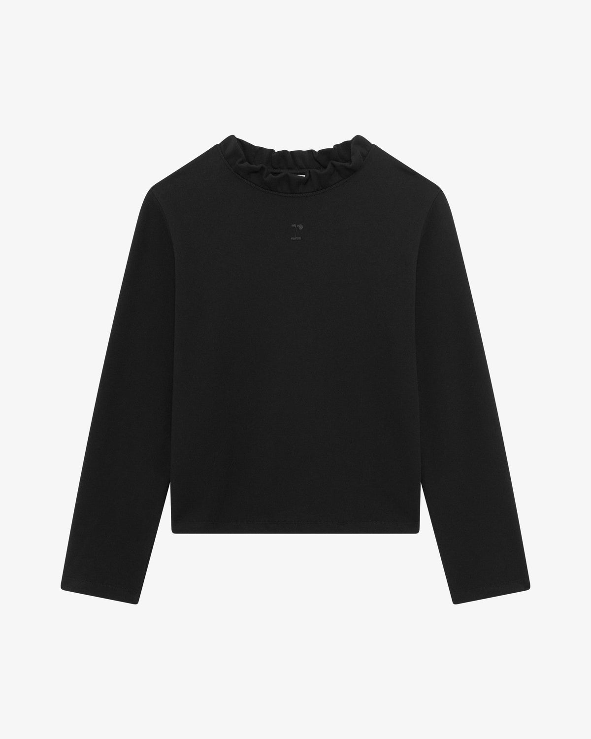 Sweatshirt col volanté