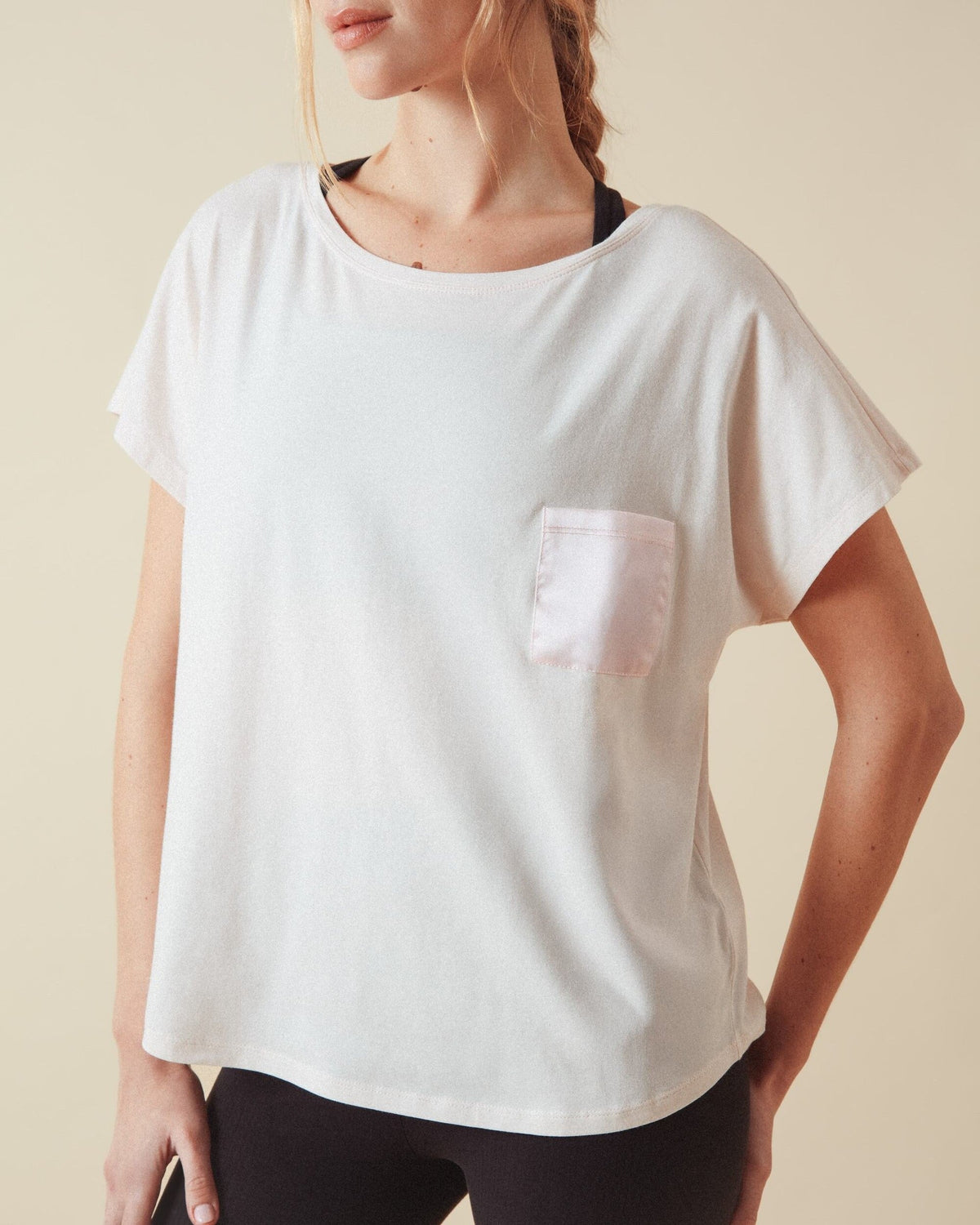 Tee oversize Satin signature